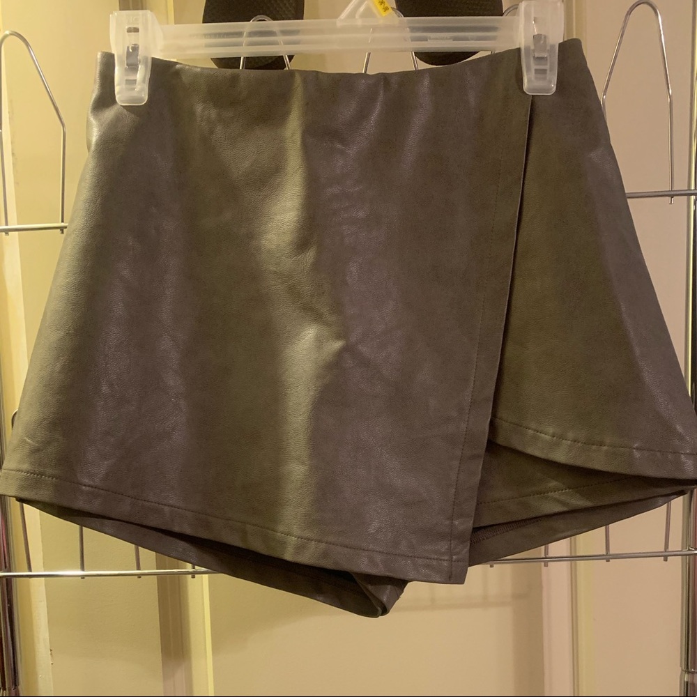 Leather Skort